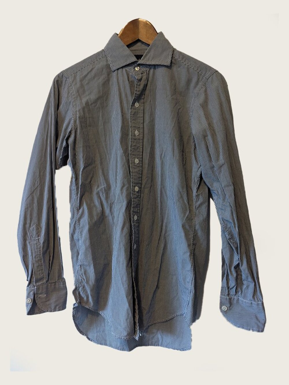 DRAKE'S - Classic check shirt - Sz 14.5